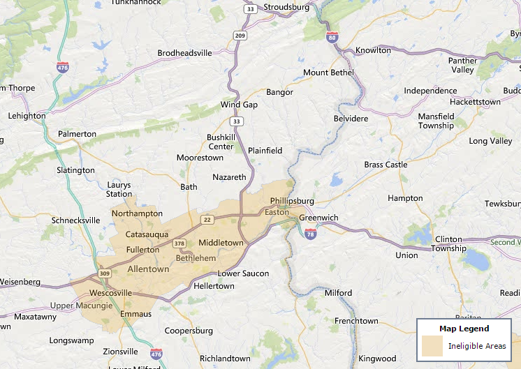 Northampton County Pennsylvania USDA Eligibility